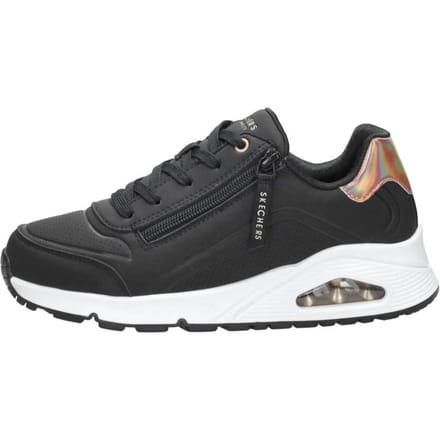 Skechers Uno Gen1 - Zip And Stride Meisjes Sneakers - Zwart/Ros�goud