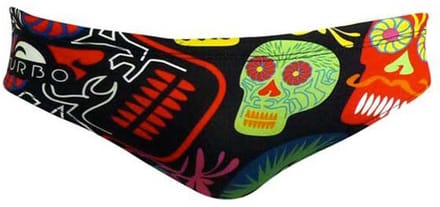 Turbo Halloween Skulls Zwemslip Rood,Zwart S Man