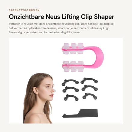 Dailygoods- Neuslifting Onzichtbare Clip - Schoonheid Kit - Vormen Tool - Rechttrekken - Lifting Tool - Nieuwe Mode - Neuscorrectie