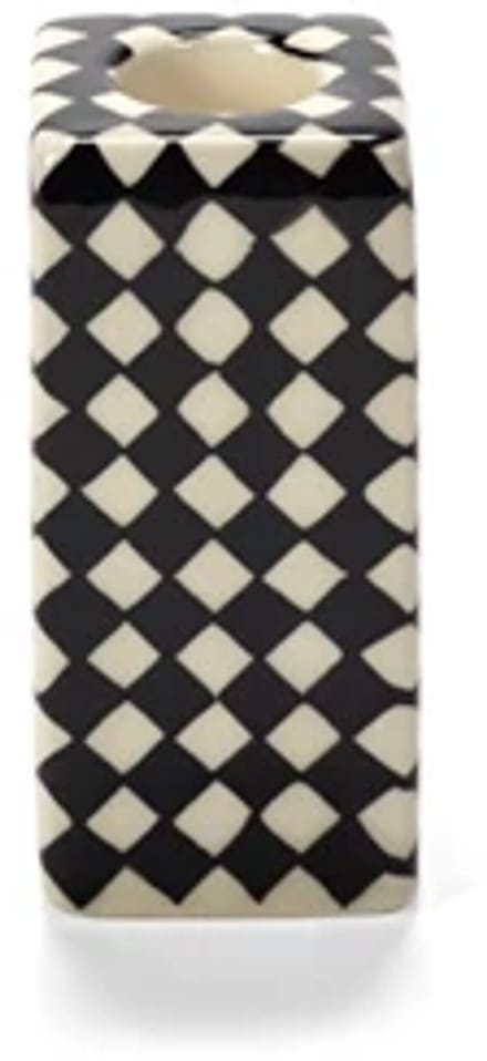 Serax Wouters & Hendrix Les Objets Mouleversants kandelaar N°1 4.5x4.5cm H10cm zwart / wit