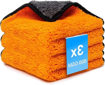 Microvezeldoeken Set - Auto Doeken - Auto Reinigen - Zeer Absorberend - 30x30 cm - Oranje