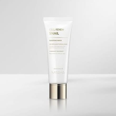 Missha, Super Aqua, Cell Renew Snail, Masque de Beauté de Nuit, 3,7 fl oz (110ml) white