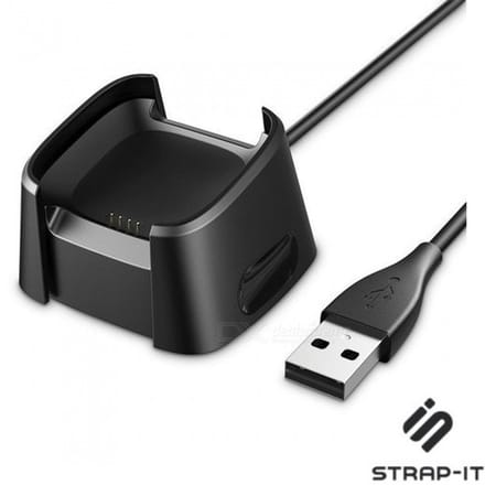Oplader geschikt voor Fitbit Versa - Strap-it Oplaadkabel - charger - lader