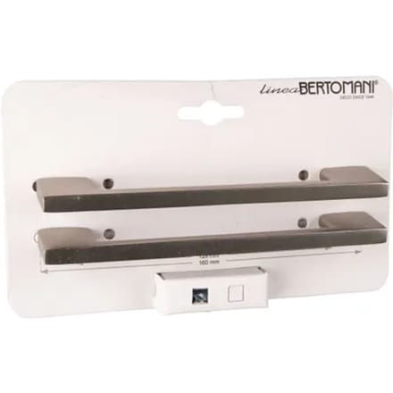 Bertomani Meubelgreep 2079 - Aluminium Vernikkeld - 128mm - 2 Stuks