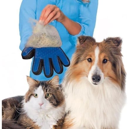 Gant brosse de toilettage - Silicone souple - 180 embouts - Pour chiens et chats