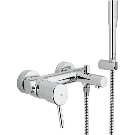 GROHE Concetto Badkraan - met handdouche - 15cm - chroom - 32212001