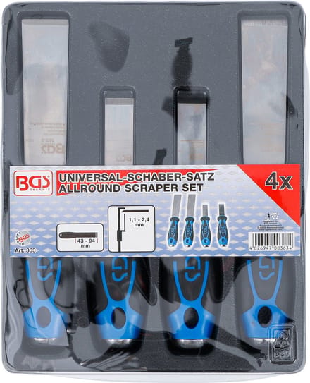 Pakking schraper set 4 delig BGS 363