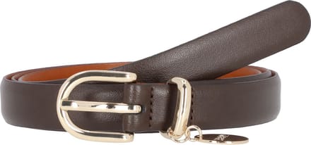 JOOP! Leren Riem 2,0 CM Women's Belt With Pendant W75 D`Brown Donkerbruin