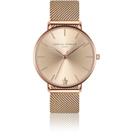 Dameshorloge Amelia Parker Gold Sky Mesh