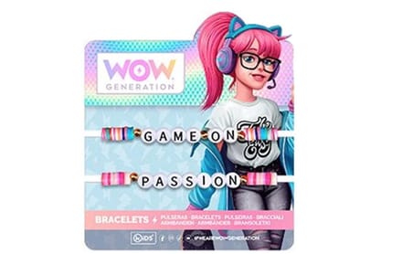 Set van 2 WOW generation kralen armbanden Game on / Passion