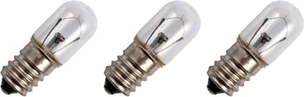Signaallamp E14 30V 5W - 166 mAh - 3 stuks - T16 Gloeilamp Ø16mm - 45mm - 2500K - Dimbaar