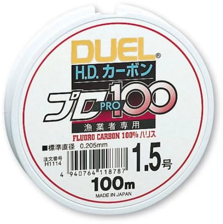 Duel H.dcarbon Pro S Flurocarbon 100 M Wit 0.440 mm