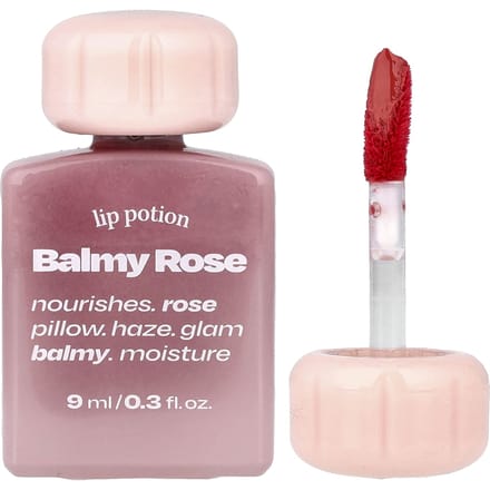 alternatiefstereo, Lip Potion Balmy Rose, Nee. 7 Thee Roze, 9ml (0,3 fl oz) white
