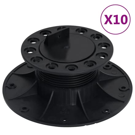 vidaXL - Terrasdragers - verstelbaar - 10 - st - 60-88 - mm