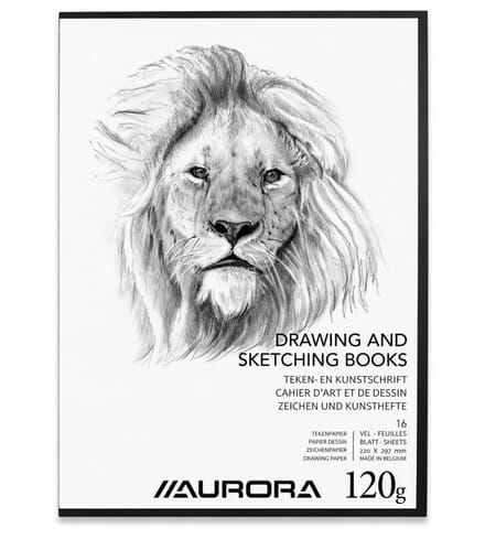 Aurora Tekenschrift - Tekenpapier - Schetsboek - A4 - 120gr - 32 Bladzijden