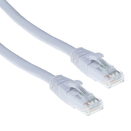 ACT Witte 20,00 meter U/UTP CAT6A patchkabel snagless met RJ45 connectoren IB6320