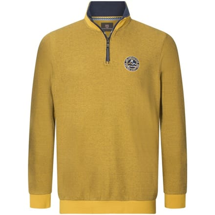 Jan Vanderstorm herren Sweatshirt - 52/54 - donkergeel - Plus Size