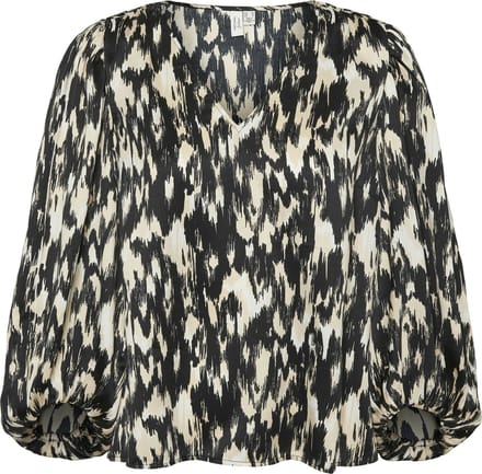 VERO MODA - VMMINA L/S V-NECK TOP WVN BTQ GA - Dames - Blouses