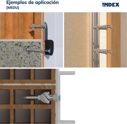 Universele Pluggen - Keilpluggen Muurpluggen - Bevestigen van Elementen - Voor Alle Materialen - 8 x 50 cm - Grijs