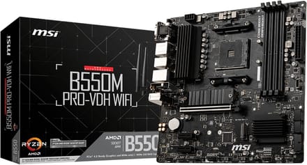 MSI B550M PRO-VDH WIFI - Moederbord - Socket AM4 - Micro-ATX - AMD B550 chipset