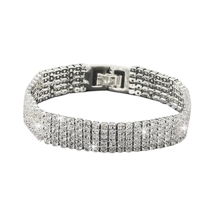 Livano Armband - Staal - Nep Zilver - Dames - 5 Rijen