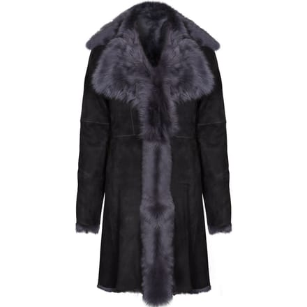 Dames Toscana schapenvacht suède trenchcoat-Tbilisi