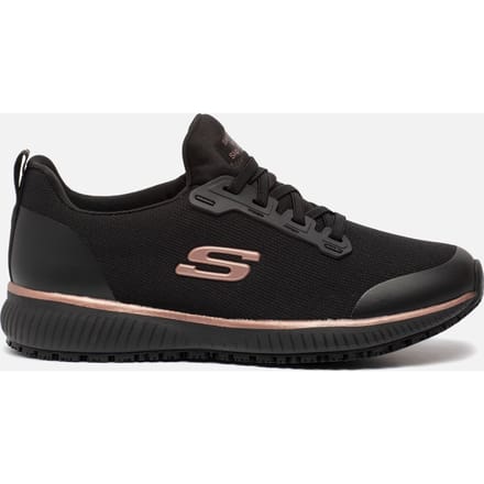 Skechers SQUAD SR Dames Instappers - Zwart / Rose Gold