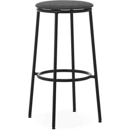 Normann Copenhagen Circa Barkruk  - zwart/zwart - 75 cm