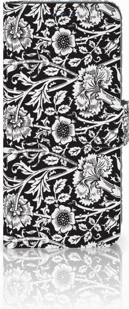 Samsung Galaxy S8 Hoesje Black Flowers