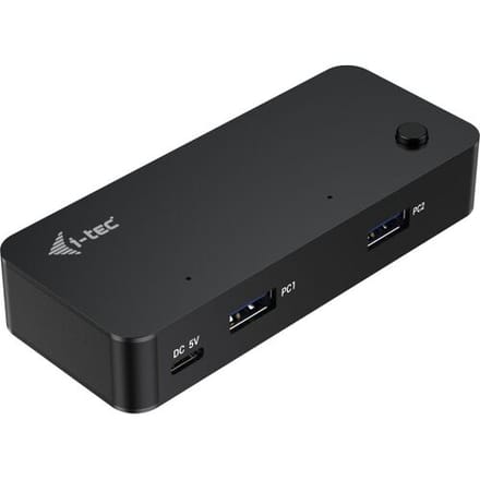 I-Tec - hub - universal KVM - 6 ports USB hub - 6 - Zwart