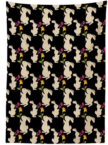 ABAKUHAUS Tafelkleed Tovenaar 140x200 cm – Antraciet/Wit – Wasbaar