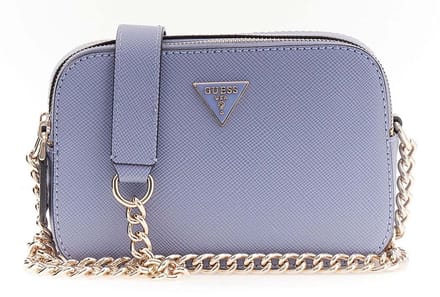 GUESS schoudertas Noelle II Crossbody Camera Bag Grey Blue blauwgrijs