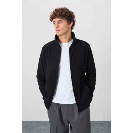 Heren Pluche Ritssluiting Sweatshirt