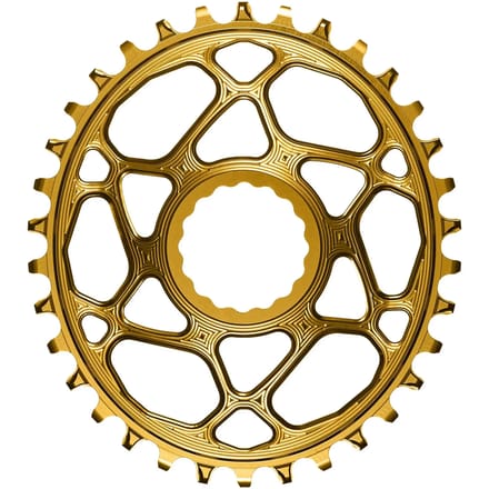Absolute Black Oval Race Face Direct Mount 6 Mm Offset Kettingblad Goud 36t