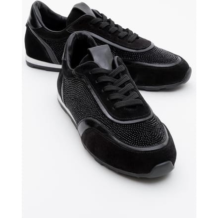 Bonia Strass Suède Leren Sneakers Dames