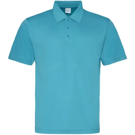 Just Cool - Cool Polo - Turquoise Blue maat S