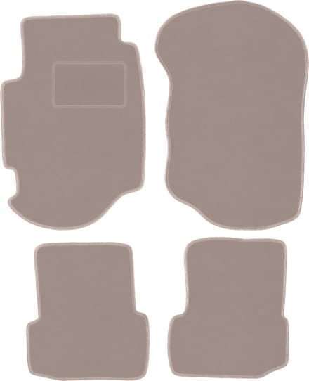 Beige veloursmatten voor: Ford Escort MK7 hatchback, stationwagen (1995-2002)