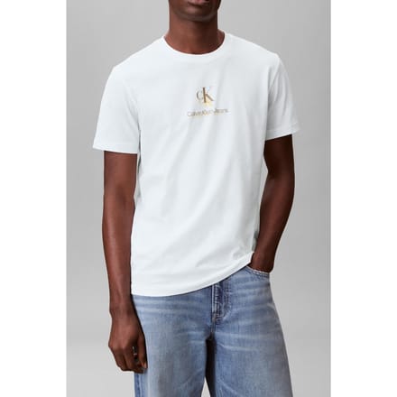 Calvin Klein Shadow Logo Tee Bright White Taglia: M | Magliette basic Outlet | Uomo | Bianco