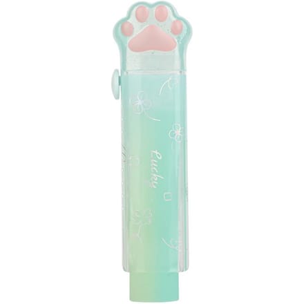 1 gomme Kawaii en forme de stylo push-pull, papeterie coréenne mignonne, fournitures scolaires pour enfants vert