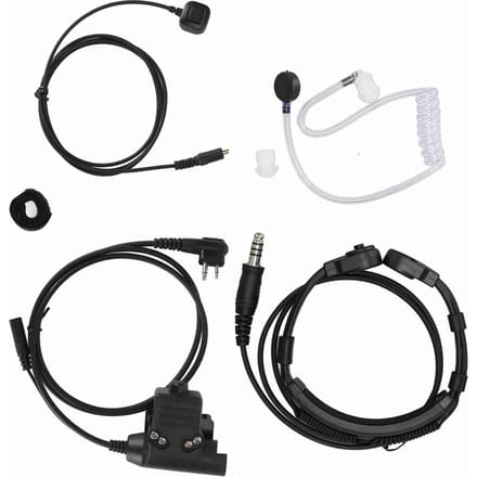 Keelmicrofoon Oortje 7.1mm Plug met Vinger PTT Draagbaar voor MOTOROLA GP88 GP300 GP3688 DEP450 EP450