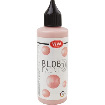 Viva Decor Blob Paint, 90 ml, Metallic/Glitter - Roségoud-Metallic