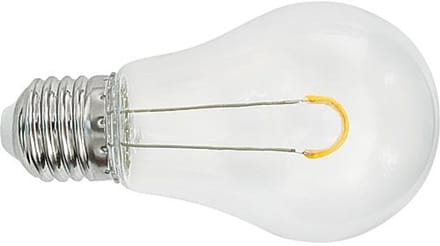 Led filament peer - spatwaterdicht (IP44) - 0,8W - 40 lumen - E27