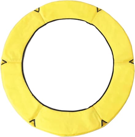 Trampoline Veerset - Springbed Randkussen - Veilig Spelen - Weerbestendig PVC - 1.4M Diameter - Geel