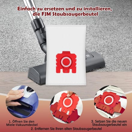 12-Pack Stofzuigerzakken Compatibel met Miele GN Serie S Serie S8/C1/C2/C3