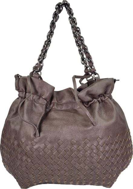 Mandoline 100% vegan handtas taupe