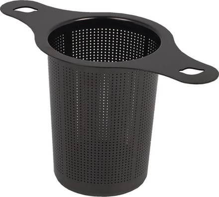 Theefilter RVS Zwart met 2 grepen