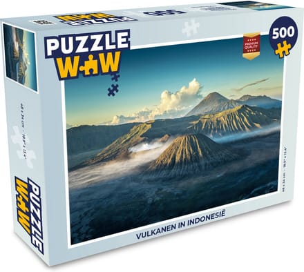 Puzzel Vulkanen in Indonesië - Legpuzzel - Puzzel 500 stukjes