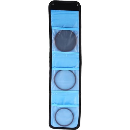 Tas met 3 vakken Camera Filter Portemonnee Lens Adapter Lensfilter Portemonnee Etui Ring Opbergtas Etui blue