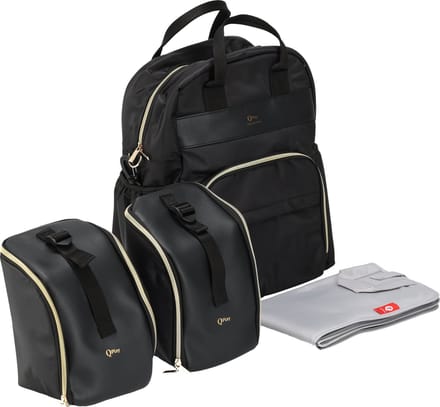 Qplay Luiertas Rugzak - Verzorgingstas Baby Tas - Zwart