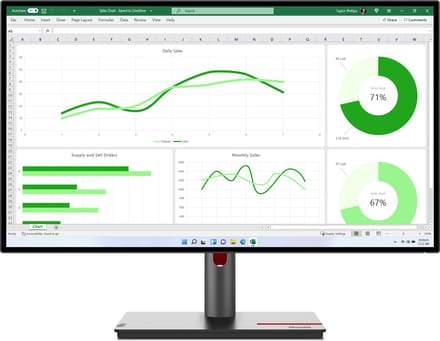 27" Lenovo ThinkVision P27q-30 - 2560x1440 (QHD) - 60Hz - IPS